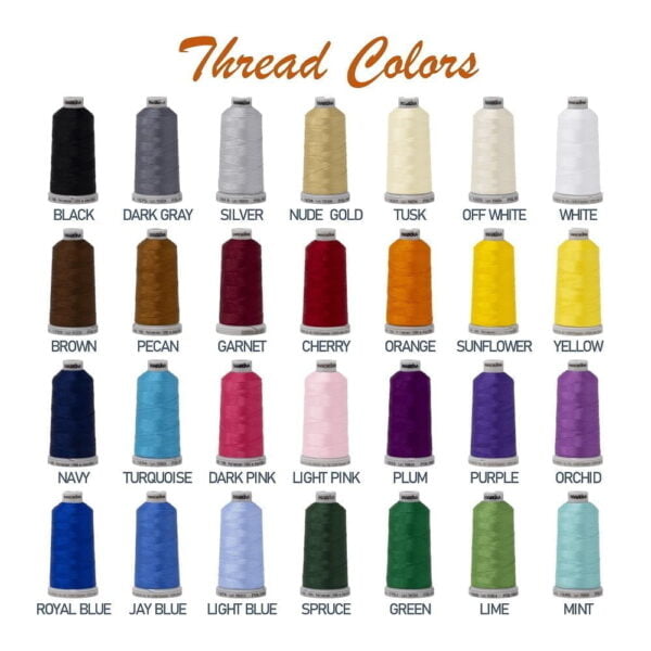 Embclothes Madeira thread color chart for custom embroidery