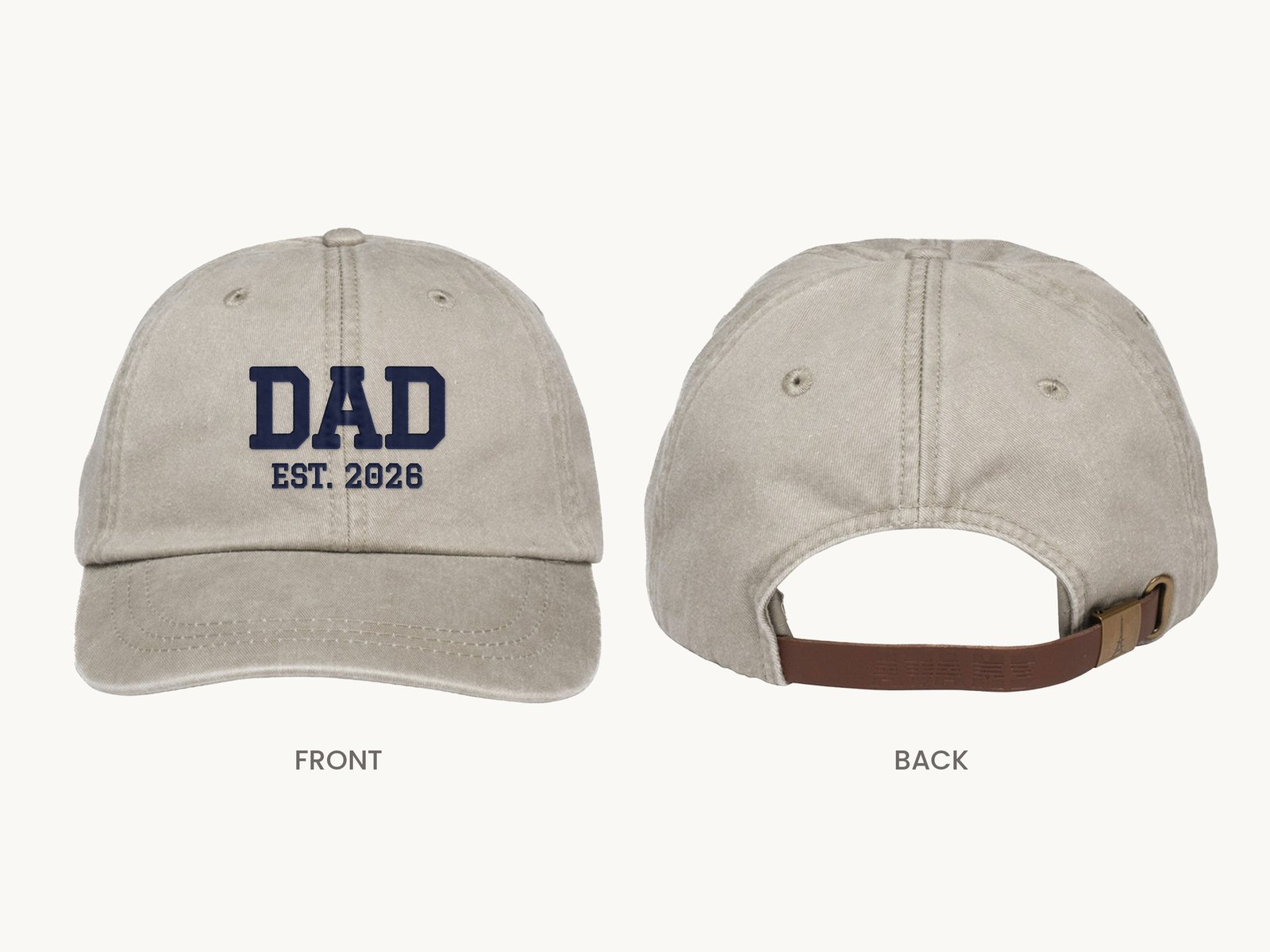 Custom Embroidered Dad Hat - Image 2