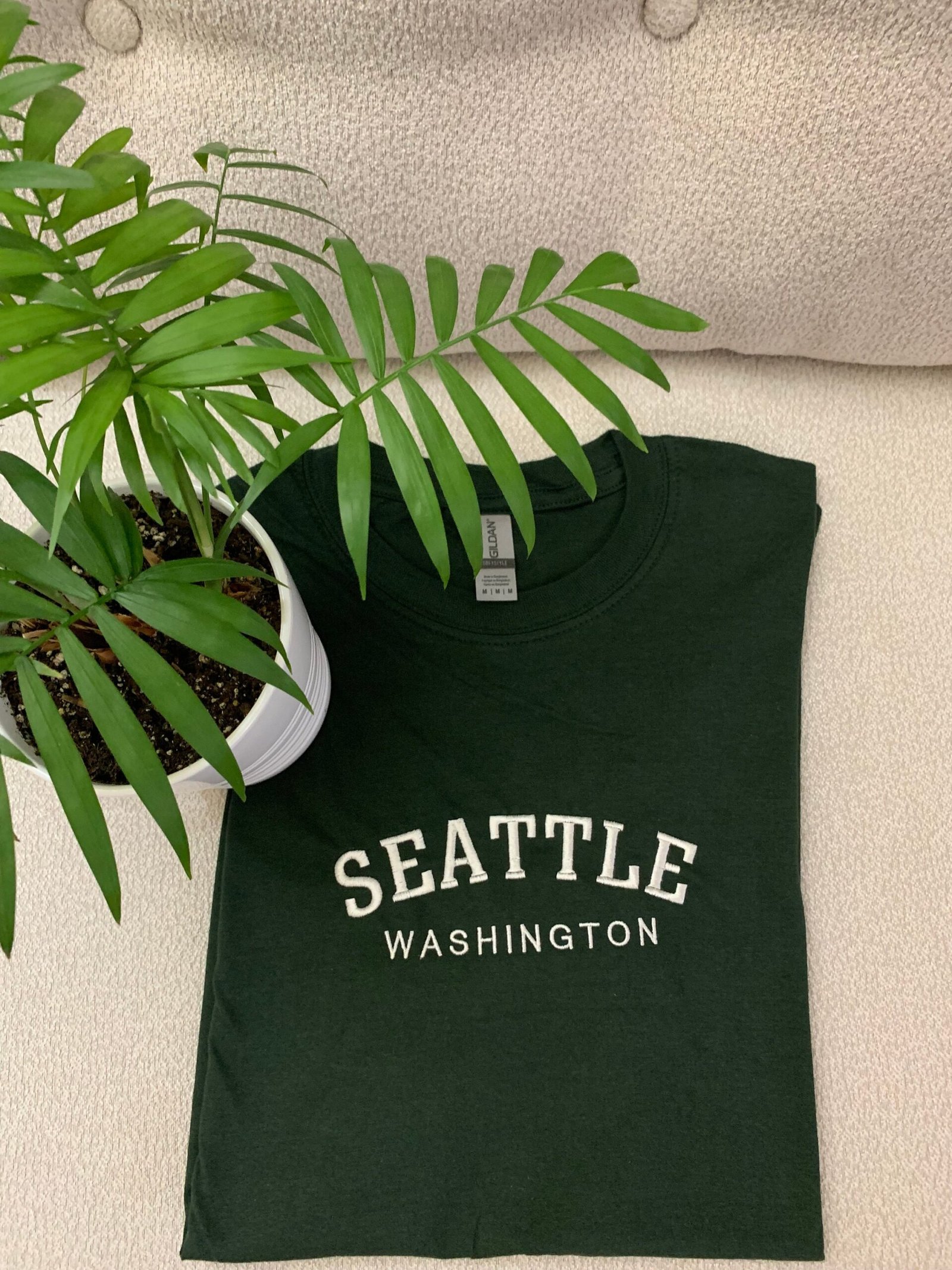 Custom Embroidered Text T-Shirt - Image 3