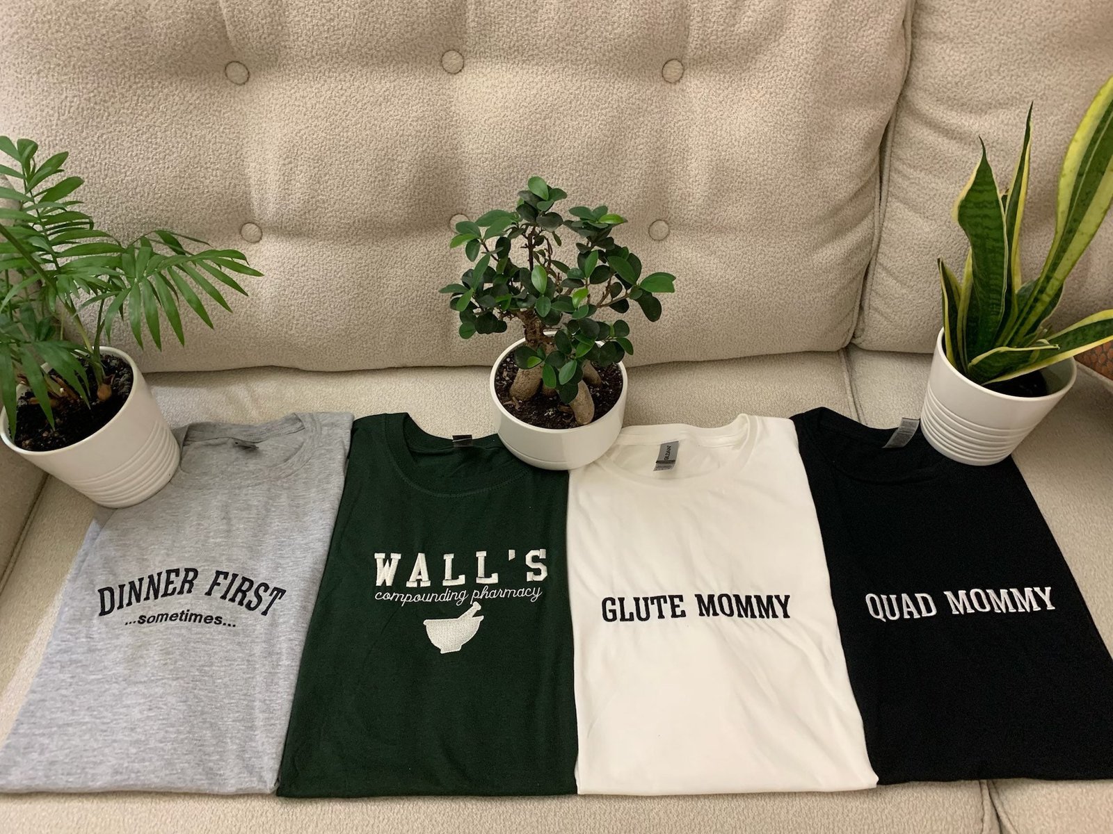 Custom Embroidered Text T-Shirt - Image 2
