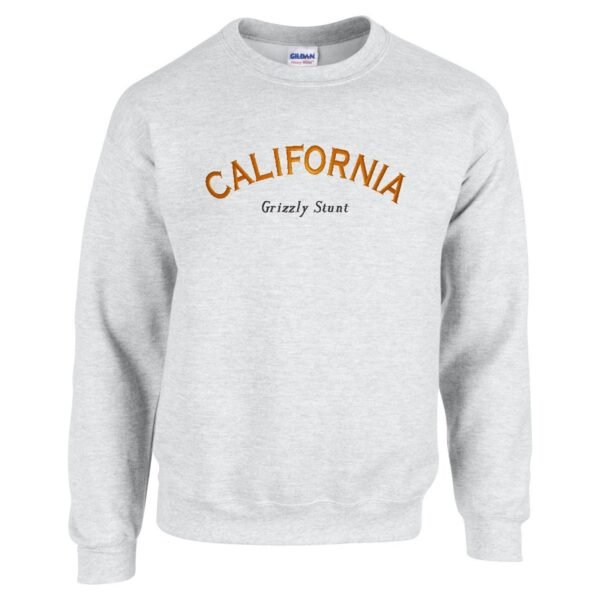 California Grizzly Stunt Embroidered Crewneck