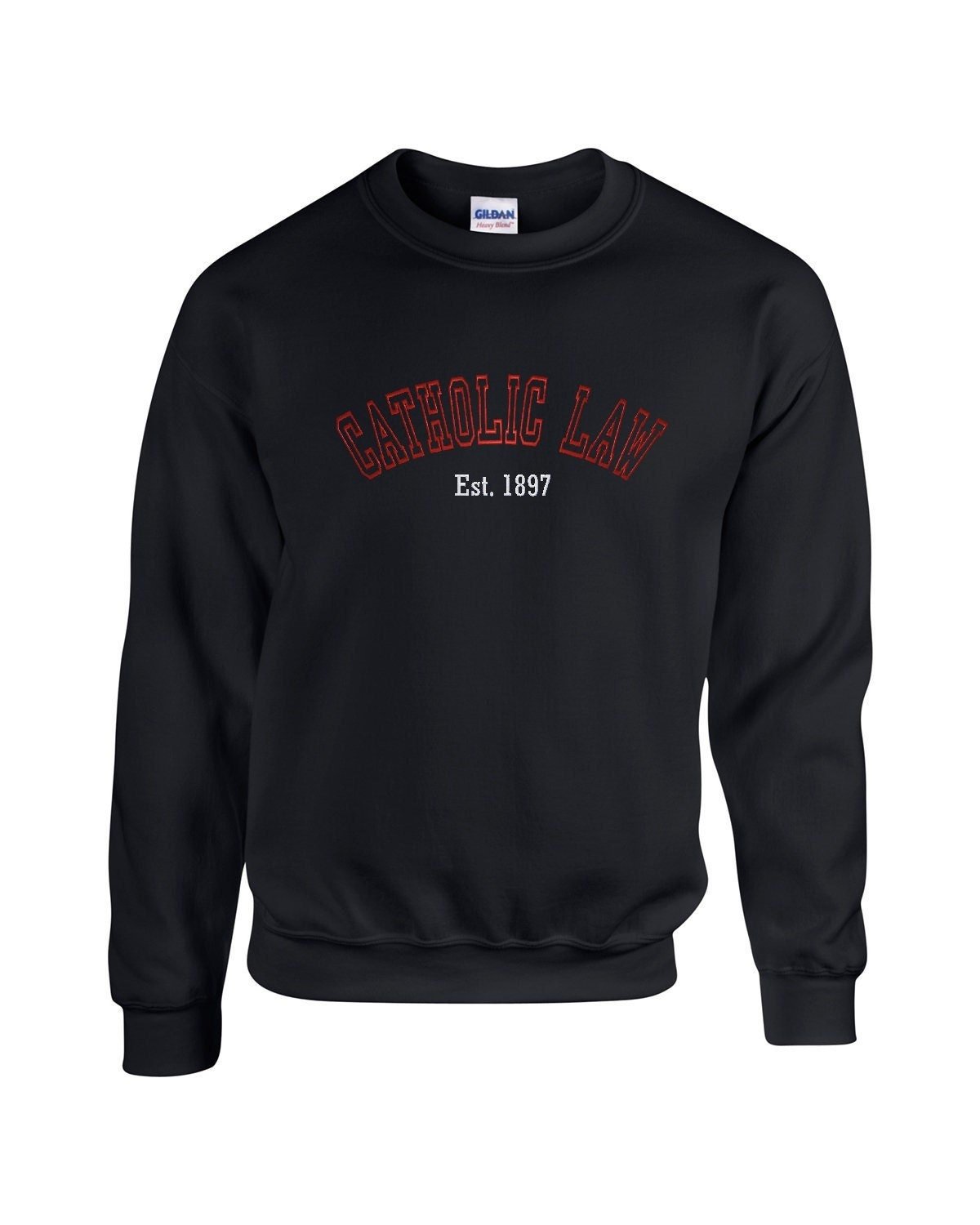 Catholic Law Embroidered Sweatshirt - Image 2