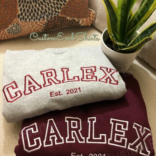 Custom Varsity Embroidered Sweatshirt