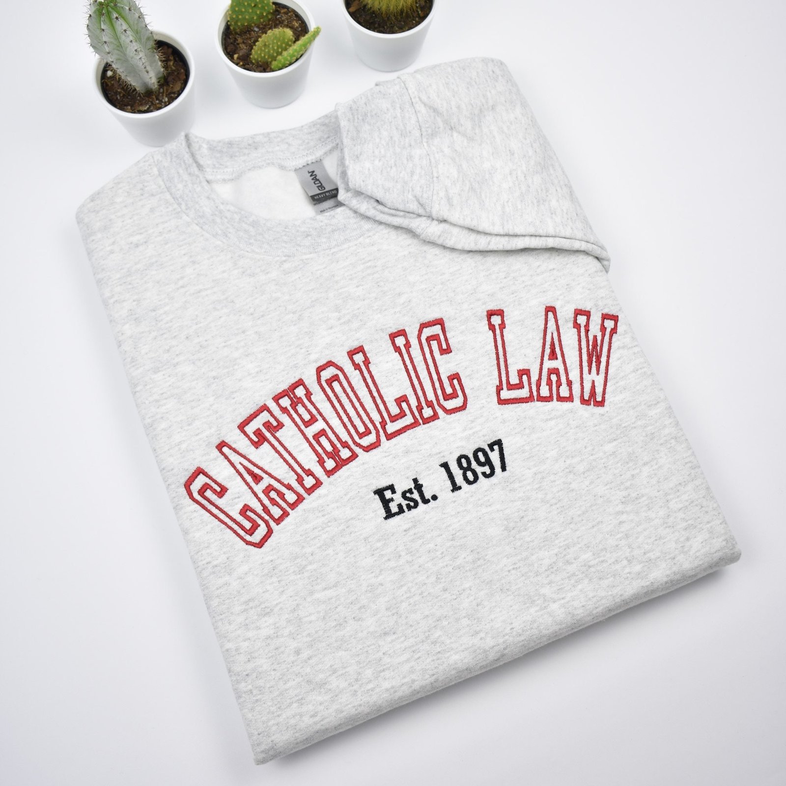 Catholic Law Embroidered Sweatshirt