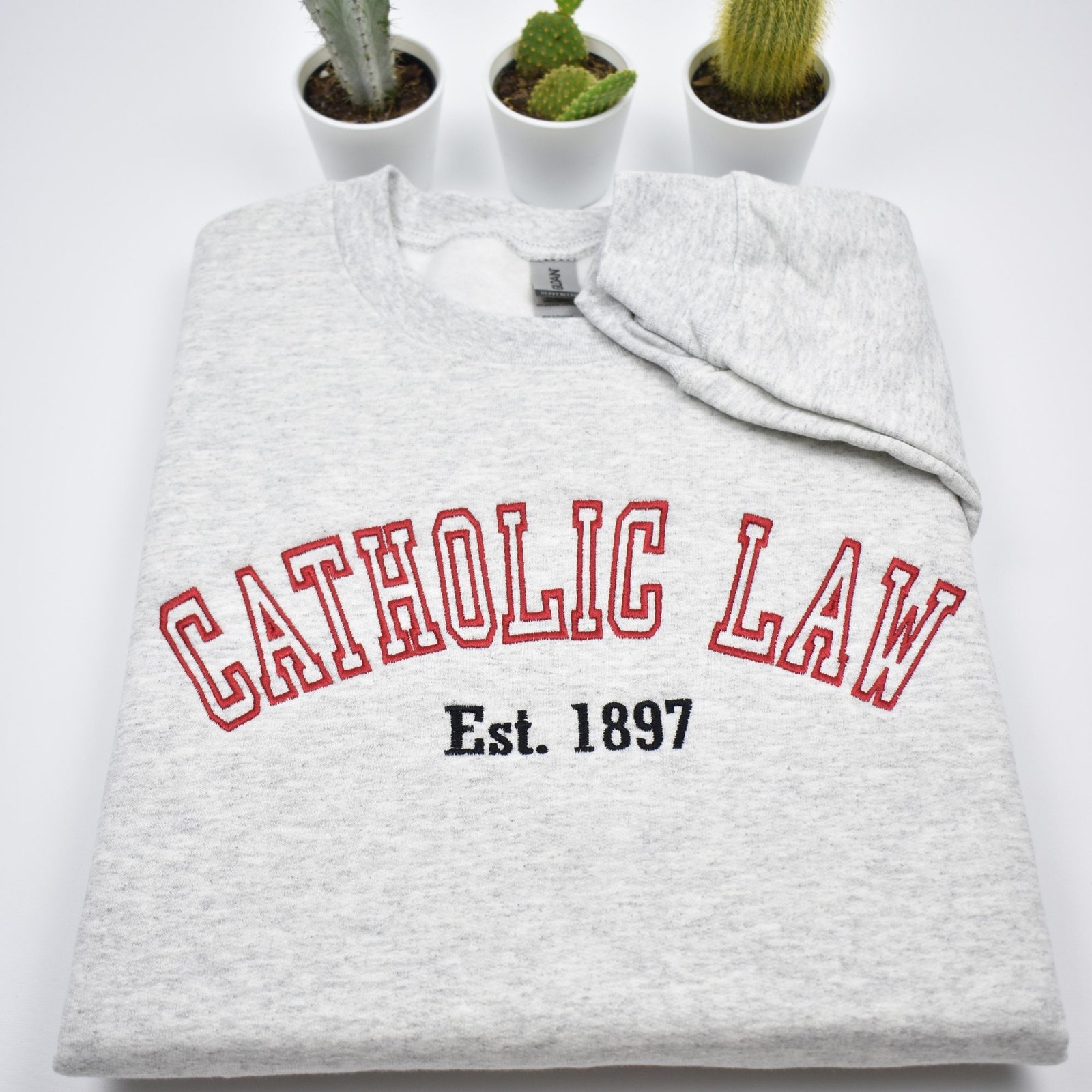 Catholic Law Embroidered Sweatshirt - Image 3