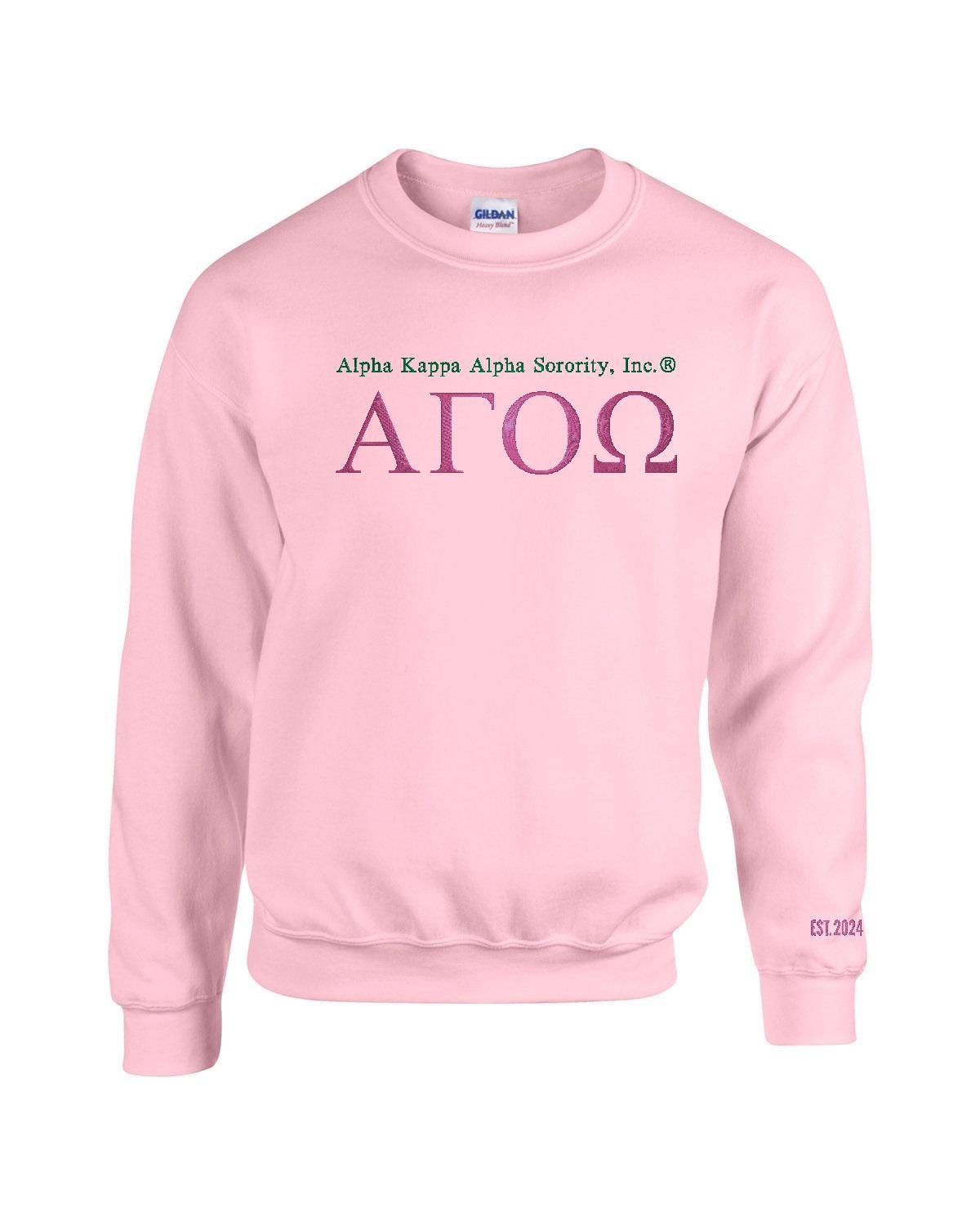 Alpha Gamma Omicron Omega Embroidered Sweatshirt & Tees - Image 3