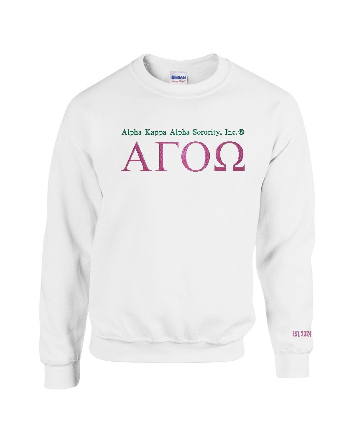 Alpha Gamma Omicron Omega Embroidered Sweatshirt & Tees - Image 4